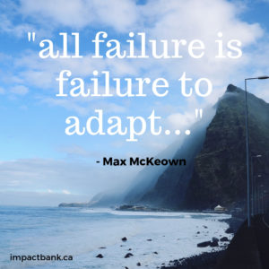 failing to adapt creates failure